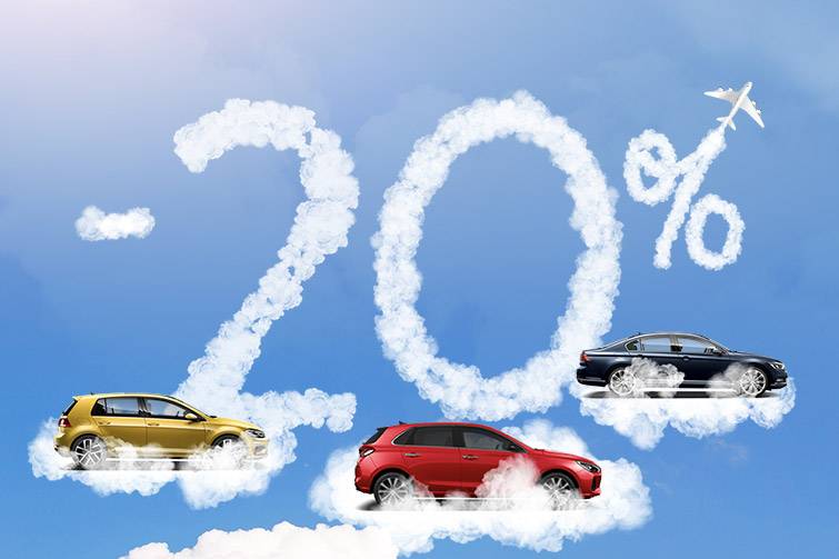 Rent a vehicle at 20% lower prices!